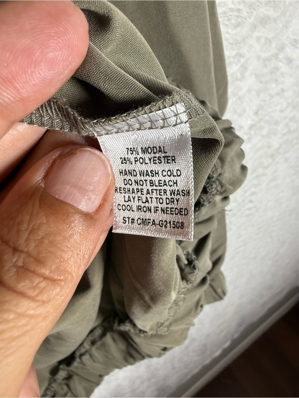 Color Thread Olive Button-Up Shirt Jacket - Picture 4 of 7